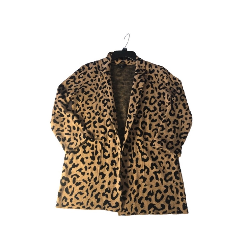 Jcrew Leopard Print Open Front Blazer Size Xs - image 2